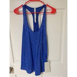 Lululemon 105 F Singlet Blue Heathered Racerback Tank Top Size 8 New